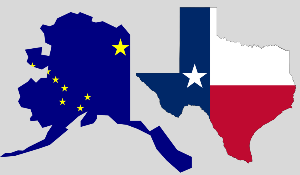 How Big Is Alaska Compared To Texas