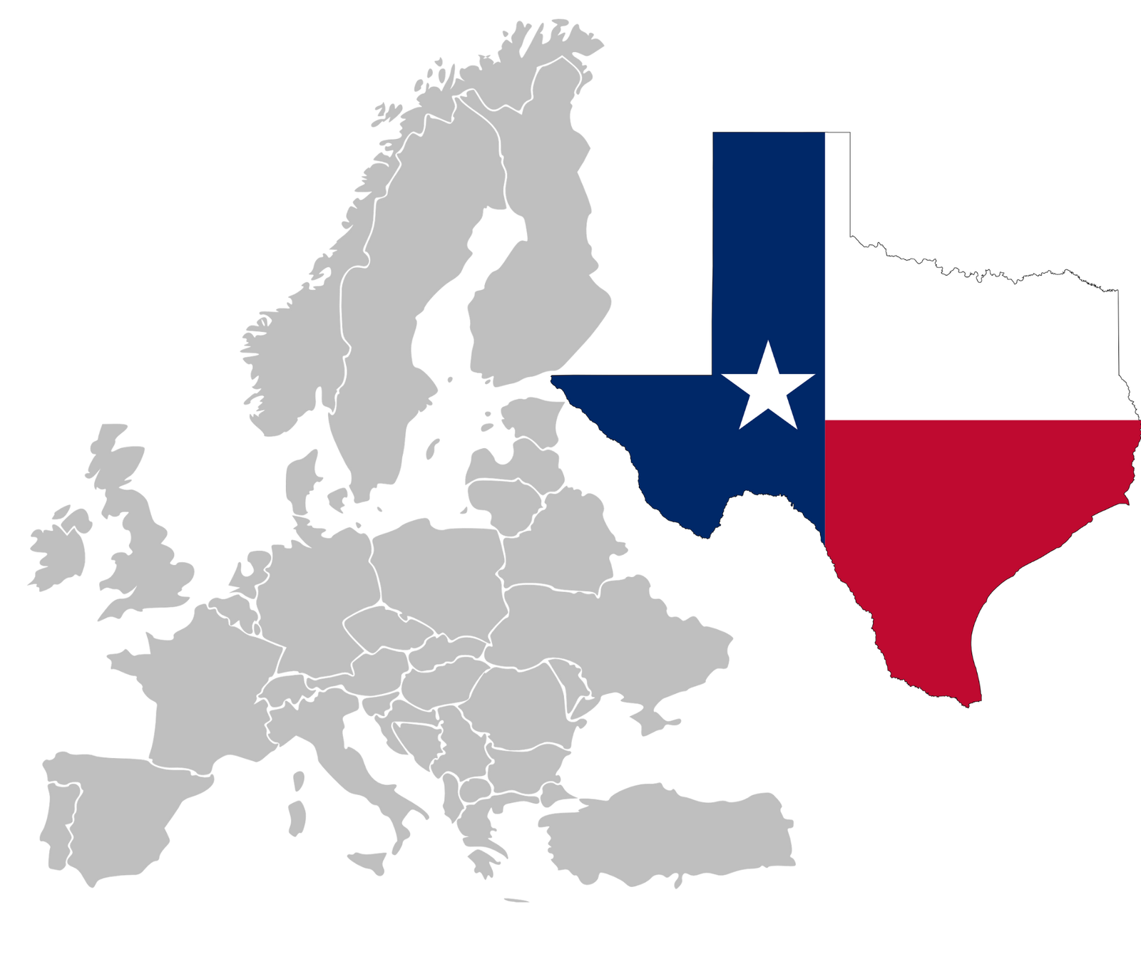 Size Of Texas Compared To Europe Fixin Texas